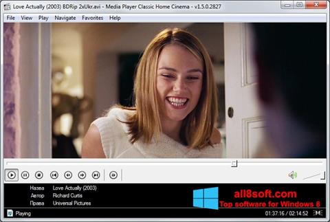 Captura de pantalla Media Player Classic Home Cinema para Windows 8