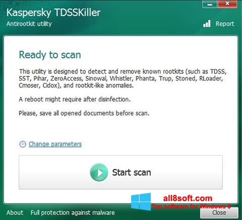 Captura de pantalla Kaspersky TDSSKiller para Windows 8