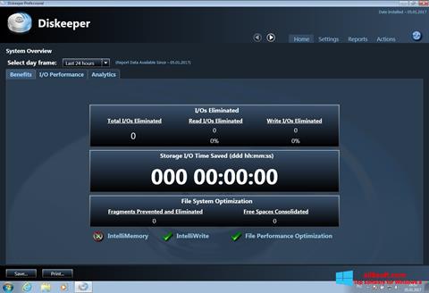 Captura de pantalla Diskeeper para Windows 8
