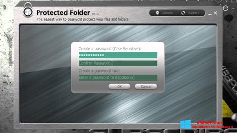Captura de pantalla Protected Folder para Windows 8