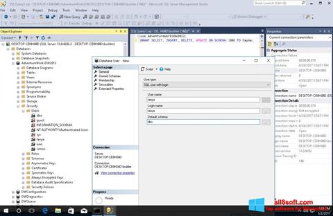 Captura de pantalla Microsoft SQL Server para Windows 8