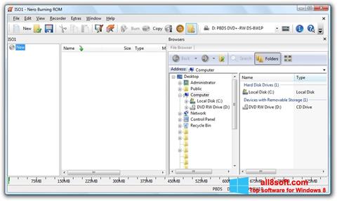 Captura de pantalla Nero Burning ROM para Windows 8