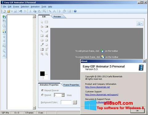 Captura de pantalla Easy GIF Animator para Windows 8