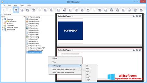 Captura de pantalla PDF24 Creator para Windows 8