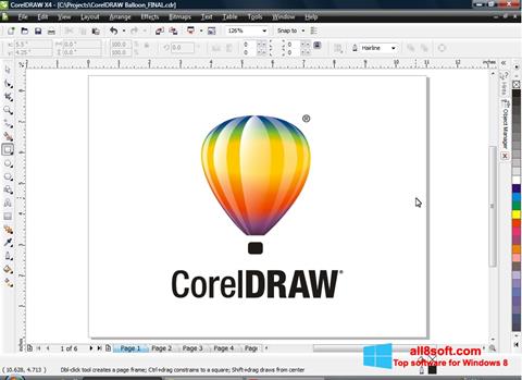 Captura de pantalla CorelDRAW para Windows 8