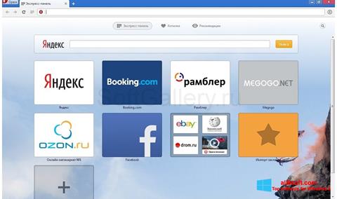 Captura de pantalla Opera Next para Windows 8
