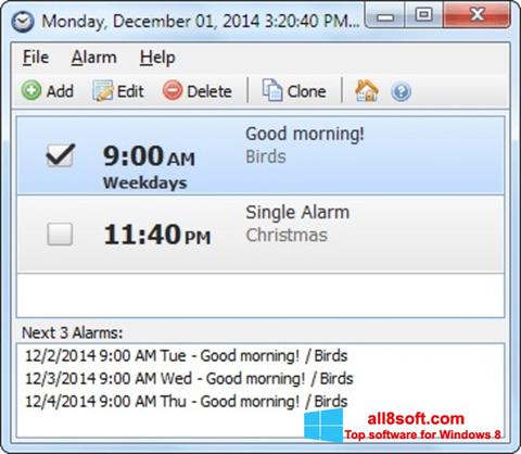 Captura de pantalla Free Alarm Clock para Windows 8