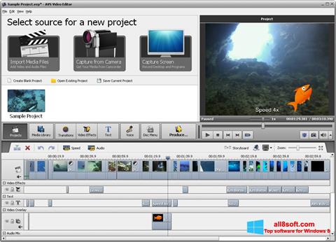 Captura de pantalla AVS Video Editor para Windows 8