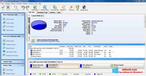 Captura de pantalla Paragon Hard Disk Manager para Windows 8