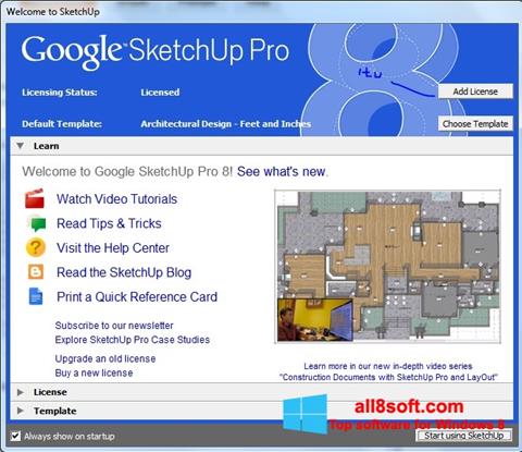 Captura de pantalla Google SketchUp Pro para Windows 8