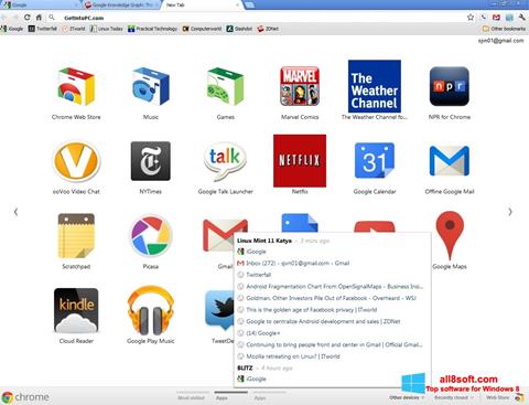 Captura de pantalla Google Chrome Offline Installer para Windows 8