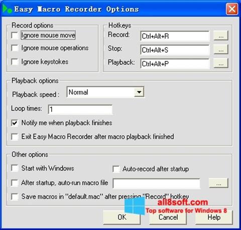 Captura de pantalla Easy Macro Recorder para Windows 8