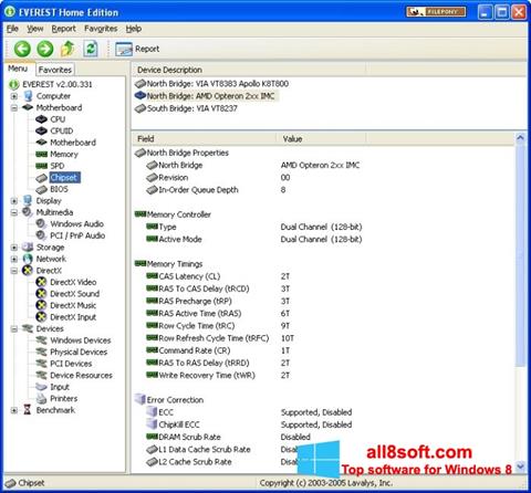 Captura de pantalla EVEREST Home Edition para Windows 8