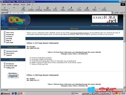 Captura de pantalla CDex para Windows 8