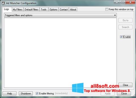 Captura de pantalla Ad Muncher para Windows 8