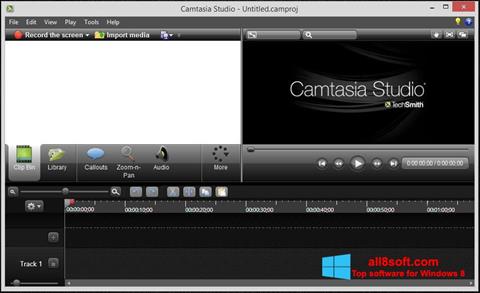 Captura de pantalla Camtasia Studio para Windows 8