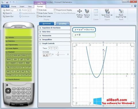 Captura de pantalla Microsoft Mathematics para Windows 8