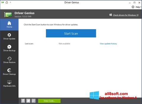 Captura de pantalla DriverScanner para Windows 8