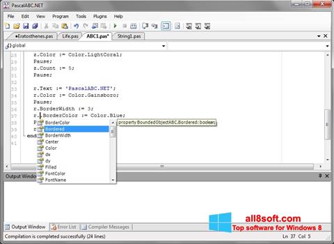 Captura de pantalla Pascal ABC para Windows 8
