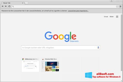 Captura de pantalla Google Chrome para Windows 8