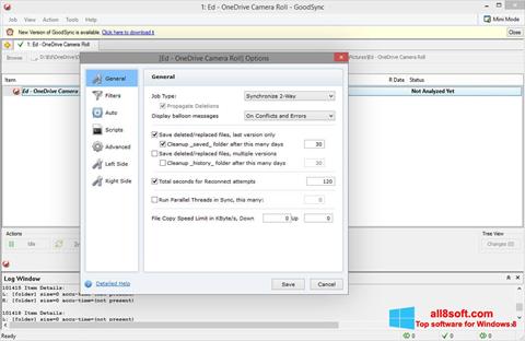 Captura de pantalla GoodSync para Windows 8