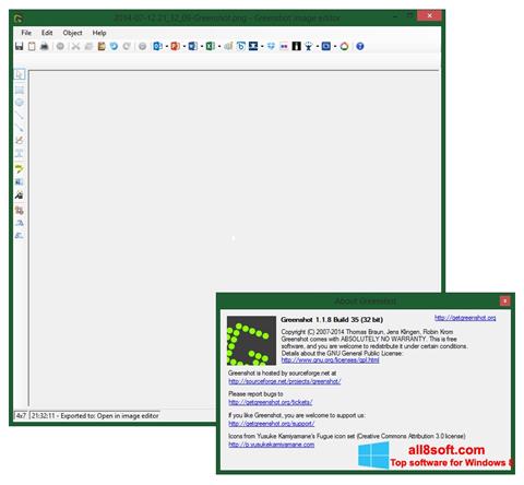 Captura de pantalla Greenshot para Windows 8