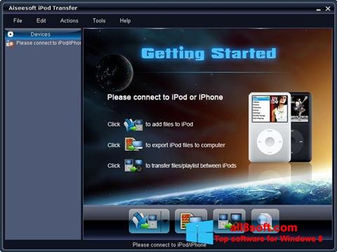Captura de pantalla iPhone PC Suite para Windows 8