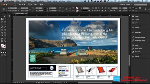 Captura de pantalla Adobe InDesign para Windows 8